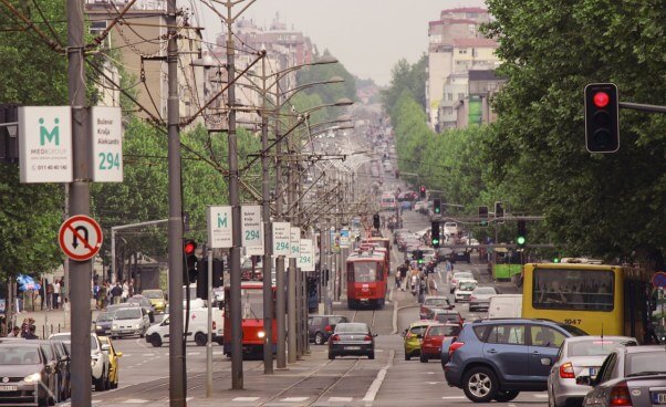 saobraćaj na ulicama  beograda