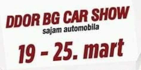 ddor bg car show sajam automobila 2020
